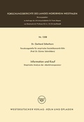 Cover: Information und Kauf - VS Verlag f&uuml;r Sozialwissenschaften