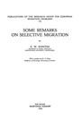 Cover: Some Remarks on Selective Migration - Springer