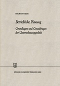 Cover: Betriebliche Planung - Springer Gabler