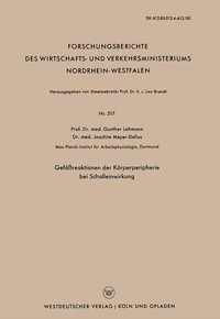 Abbildung von: Gefäßreaktionen der Körperperipherie bei Schalleinwirkung - VS Verlag für Sozialwissenschaften