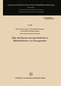 Cover: &Uuml;ber die Beanspruchungsverh&auml;ltnisse in Blockaufnehmern von Strangpressen - VS Verlag f&uuml;r Sozialwissenschaften