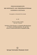Cover: Qualitative Untersuchungen von Punktschwei&szlig;verbindungen an Tiefzieh- und Aluminiumblechen, die nach dem Argonarc-Punktschwei&szlig;verfahren hergestellt werden - VS Verlag f&uuml;r Sozialwissenschaften