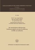 Cover: Der standardisierte kalkulatorische Verfahrensvergleich und seine Durchf&uuml;hrung mit Hilfe von Lochkarten - VS Verlag f&uuml;r Sozialwissenschaften