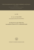Cover: Die Bestimmung der Dichte des interstellaren Gases aus 21-cm-Beobachtungen - VS Verlag f&uuml;r Sozialwissenschaften