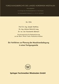 Cover: Ein Verfahren zur Planung der Maschinenbelegung in einer Fertigungsstufe - VS Verlag f&uuml;r Sozialwissenschaften