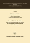 Cover: Berufswirklichkeit, Berufserziehung und Facharbeiterausbildung in der Industrie und speziell in den eisenverarbeitenden Industriezweigen - VS Verlag f&uuml;r Sozialwissenschaften