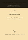 Cover: Chemische Reaktionen bei der Verarbeitung von thermoplastischen Kunststoffen - VS Verlag f&uuml;r Sozialwissenschaften