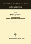 Cover: Eigenarten der industriellen Mehrstellenarbeit - VS Verlag f&uuml;r Sozialwissenschaften