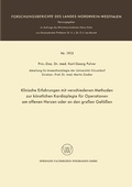 Bild: Klinische Erfahrungen mit verschiedenen Methoden zur k&uuml;nstlichen Kardioplegie f&uuml;r Operationen am offenen Herzen oder an den gro&szlig;en Gef&auml;&szlig;en - VS Verlag f&uuml;r Sozialwissenschaften