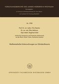 Cover: Mathematische Untersuchungen zur Schalentheorie - Vieweg+Teubner Verlag
