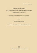 Cover: Gedanken und Vorschl&auml;ge zur Auslese technischer Talente - VS Verlag f&uuml;r Sozialwissenschaften