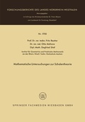 Cover: Mathematische Untersuchungen zur Schalentheorie - Vieweg+Teubner Verlag