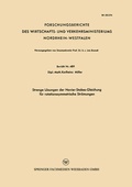 Cover: Strenge L&ouml;sungen der Navier-Stokes-Gleichung f&uuml;r rotationssymmetrische Str&ouml;mungen - Vieweg+Teubner Verlag