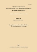 Cover: Strenge L&ouml;sungen der Navier-Stokes-Gleichung f&uuml;r rotationssymmetrische Str&ouml;mungen - Vieweg+Teubner Verlag