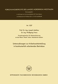 Cover: Untersuchungen zur Arbeitszeiteinteilung in kontinuierlich arbeitenden Betrieben - VS Verlag f&uuml;r Sozialwissenschaften