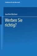 Cover: Werben Sie richtig? - Springer Gabler
