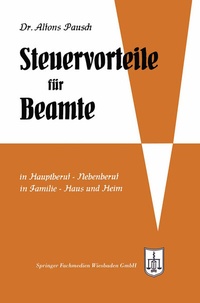 Abbildung von: Steuervorteile für Beamte - Springer Gabler