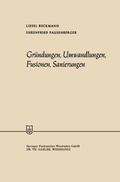 Cover: Gr&uuml;ndungen, Umwandlungen, Fusionen, Sanierungen - Springer Gabler
