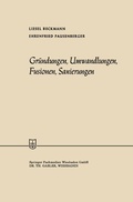 Cover: Gr&uuml;ndungen, Umwandlungen, Fusionen, Sanierungen - Springer Gabler