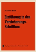 Cover: Einf&uuml;hrung in das Versicherungs-Schrifttum - Springer Gabler