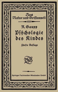 Abbildung von: Psychologie des Kindes - Vieweg+Teubner Verlag