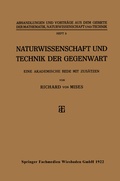 Cover: Naturwissenschaft und Technik der Gegenwart - Vieweg+Teubner Verlag