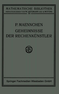 Abbildung von: Geheimnisse der Rechenkünstler - Vieweg+Teubner Verlag