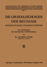 Abbildung von: Die Grundgleichungen der Mechanik - Vieweg+Teubner Verlag