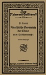Cover: Analytische Geometrie der Ebene zum Selbstunterricht - Vieweg+Teubner Verlag