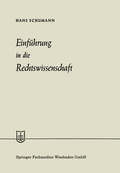 Cover: Einf&uuml;hrung in die Rechtswissenschaft - Springer Gabler