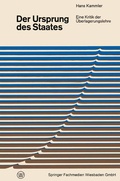 Cover: Der Ursprung des Staates - VS Verlag f&uuml;r Sozialwissenschaften