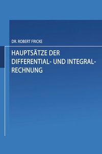 Abbildung von: Hauptsätze der Differential- und Integral-Rechnung - Vieweg+Teubner Verlag