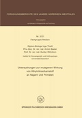 Cover: Untersuchungen zur mutagenen Wirkung von &Auml;thylnitrosoharnstoff an Nagern und Primaten - VS Verlag f&uuml;r Sozialwissenschaften