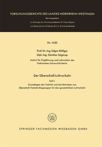 Abbildung von: Der Überschall-Luftverkehr - VS Verlag für Sozialwissenschaften