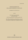 Cover: Der Tuff, seine Entstehung und Konstitution und seine Verwendung im Baugewerbe im Spiegel der Literatur - VS Verlag f&uuml;r Sozialwissenschaften
