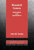 Cover: Research Genres - Cambridge University Press