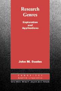 Abbildung von: Research Genres - Cambridge University Press