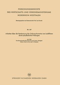 Cover: Arbeiten &uuml;ber die Bestimmung des Gebrauchswertes von Lackfilmen durch physikalische Pr&uuml;fungen - VS Verlag f&uuml;r Sozialwissenschaften