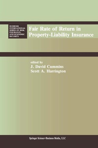Enlarge image Cover: Fair Rate of Return in Property-Liability Insurance - Springer