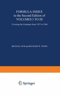 Enlarge image Cover: Formula Index to the Second Edition of Volume I to III - Springer