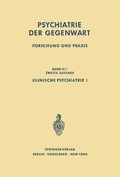 Cover: Klinische Psychiatrie I - Springer