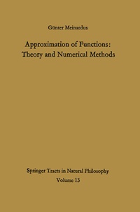 Enlarge image Cover: Approximation of Functions: Theory and Numerical Methods - Springer