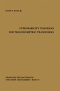 Cover: Integrability Theorems for Trigonometric Transforms - Springer