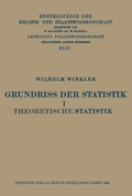 Cover: Grundriss der Statistik I Theoretische Statistik - Springer