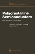 Cover: Polycrystalline Semiconductors - Springer