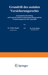 Abbildung von: Grundriß des sozialen Versicherungsrechts - Springer