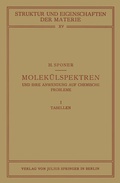 Cover: Molek&uuml;lspektren und ihre Anwendung auf Chemische Probleme - Springer