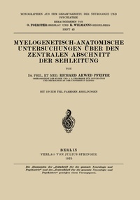 Abbildung von: Myelogenetisch-Anatomische Untersuchungen Über den Zentralen Abschnitt der Sehleitung - Springer