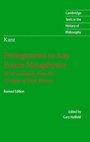 Cover: Immanuel Kant: Prolegomena to Any Future Metaphysics - Cambridge University Press