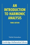 Cover: An Introduction to Harmonic Analysis - Cambridge University Press